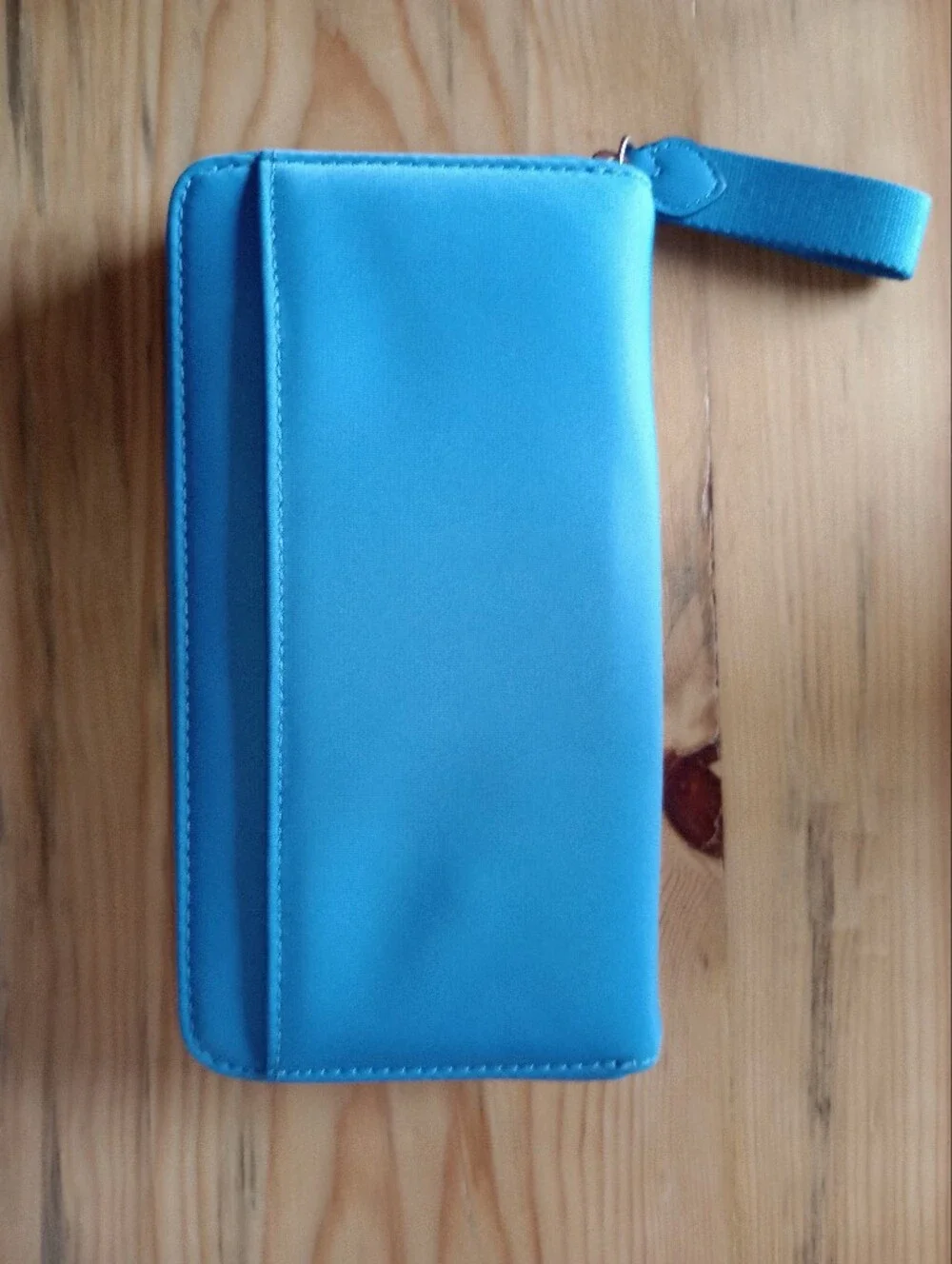 kate spade blue Nylon Zip Around Wallet
